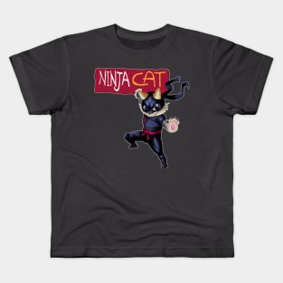 NINJA CAT v2 Kids T-Shirt